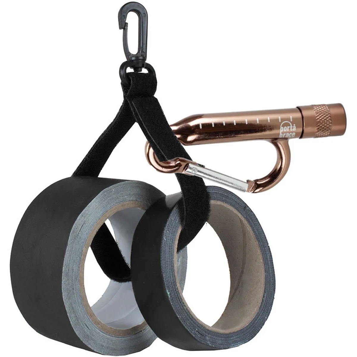 Porta Brace Porta Brace Piggin' String Gaffer Spooler Kit 12 inch with Carabiner Flashlight and Tape — product photo