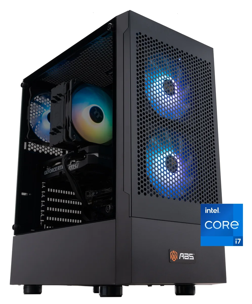 ABS ABS FA14700F5060 gaming PC Intel Core i7-14700F RTX 5060 32GB DDR4 1TB NVMe — product photo