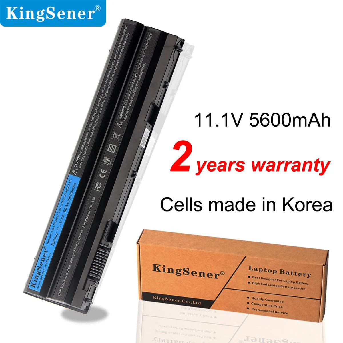 KingSener KingSener T54FJ 60Wh 11.1V 5600mAh laptop battery — product photo