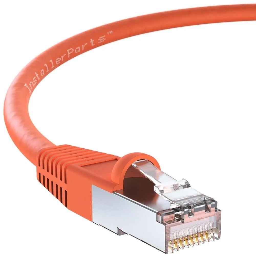 BoYata BoYata 10 Pack CAT6 Shielded Cable 2 FT Orange 550MHz 2 in 1 accessory — product photo