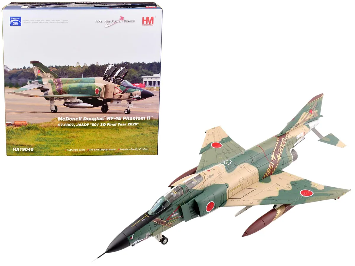Hobby Master Hobby Master RF-4E Phantom II 57-6907 JASDF 501 SQ 2020 1/72 Scale Model — product photo