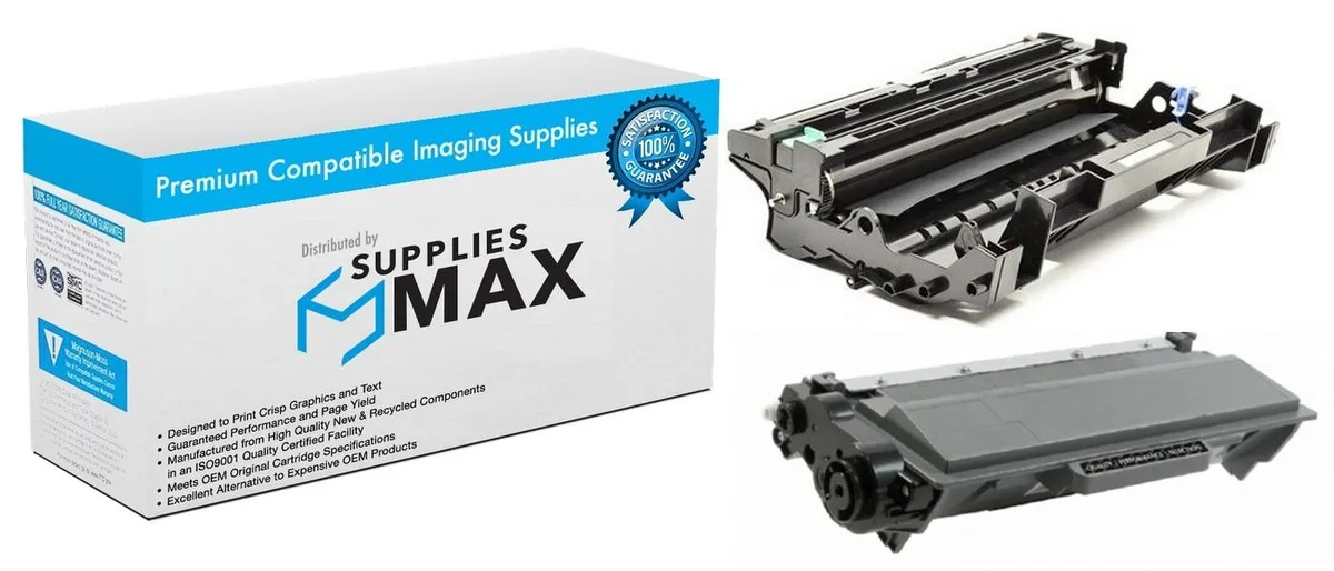 SuppliesMax SuppliesMax BRTTN-750/DR-720 Toner Cartridge &amp; Drum Unit Combo Pack — product photo