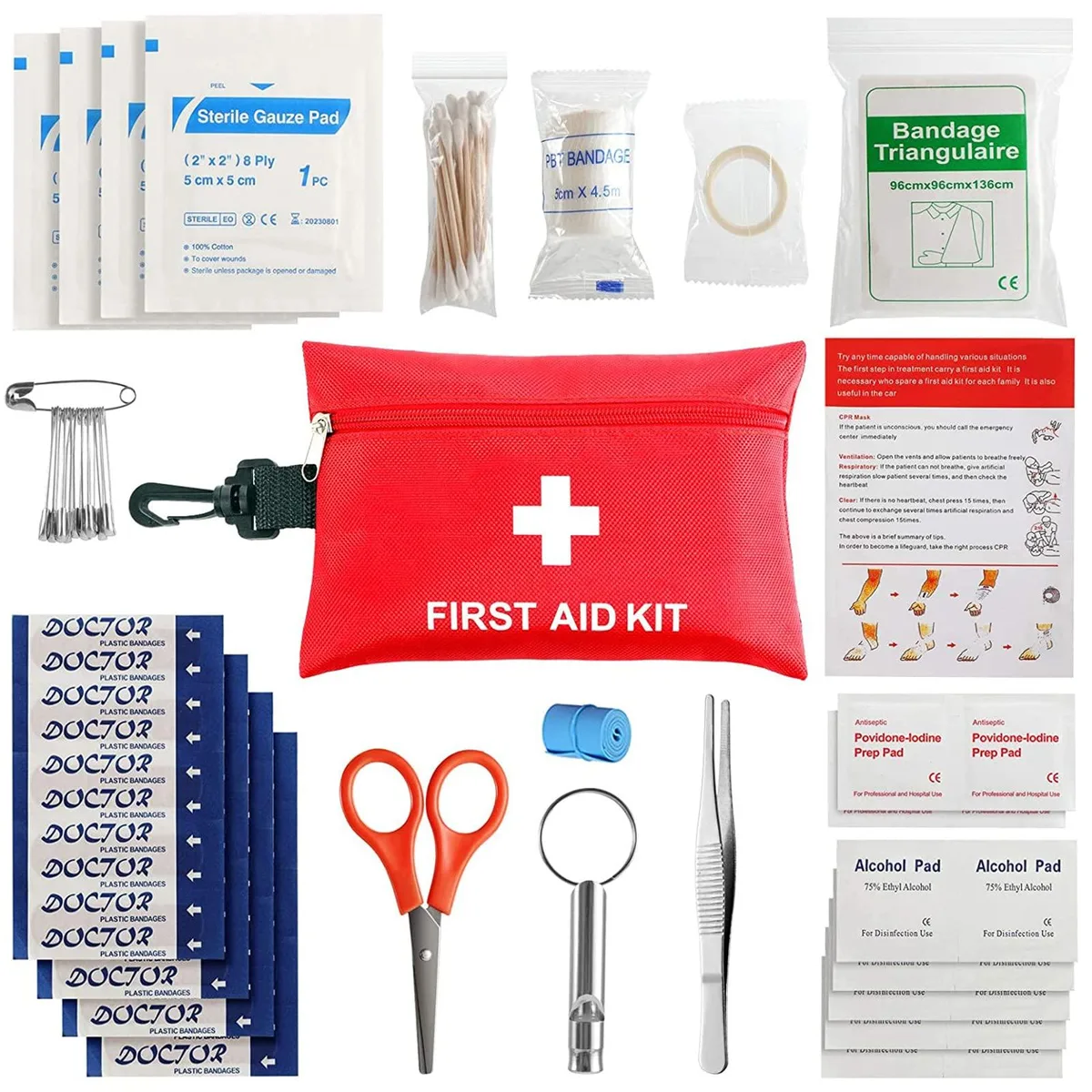 No Sew No Sew 97 Piece First Aid Kit 8.0 x 5.6 x 2.5 in — product photo