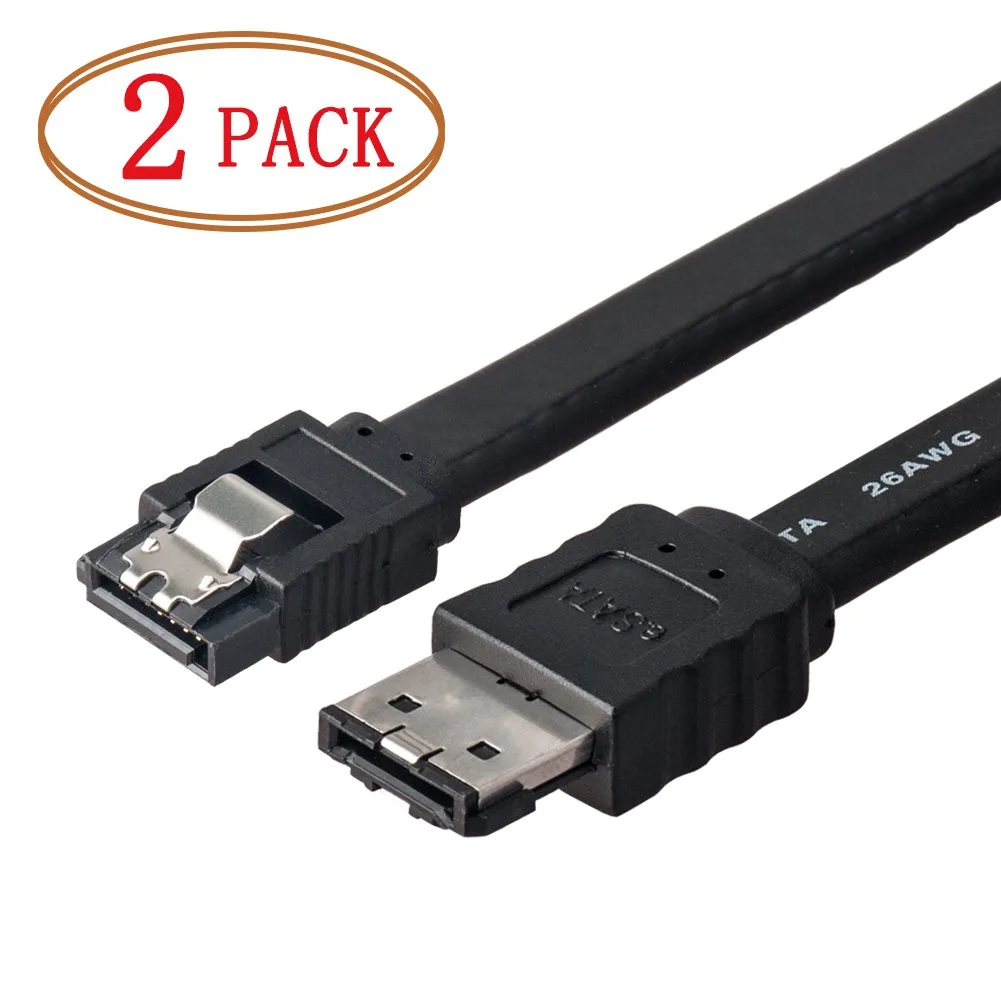 Werleo Werleo SATA to eSATA cable 20 inch 2pack black — product photo