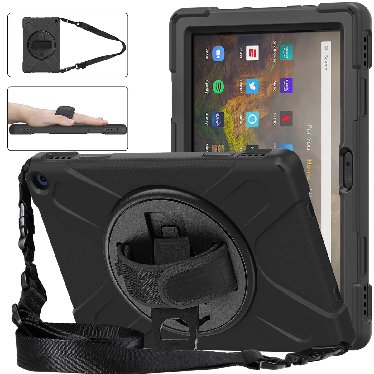 Werleo Werleo Laptop Case for Fire HD 10 11th Gen 2021 Black — product photo