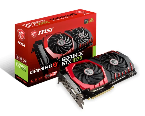 MSI MSI GTX 1070 GAMING X 8GB graphics card — product photo