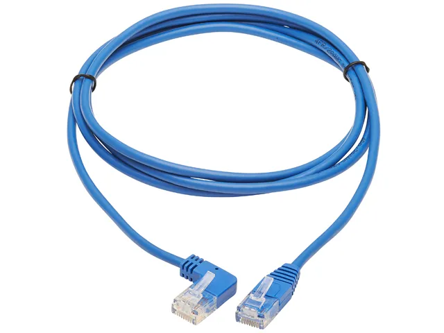 Tripp Lite Tripp Lite N204-S05-BL-LA 5 ft Cat6 left-angle network ethernet cable — product photo
