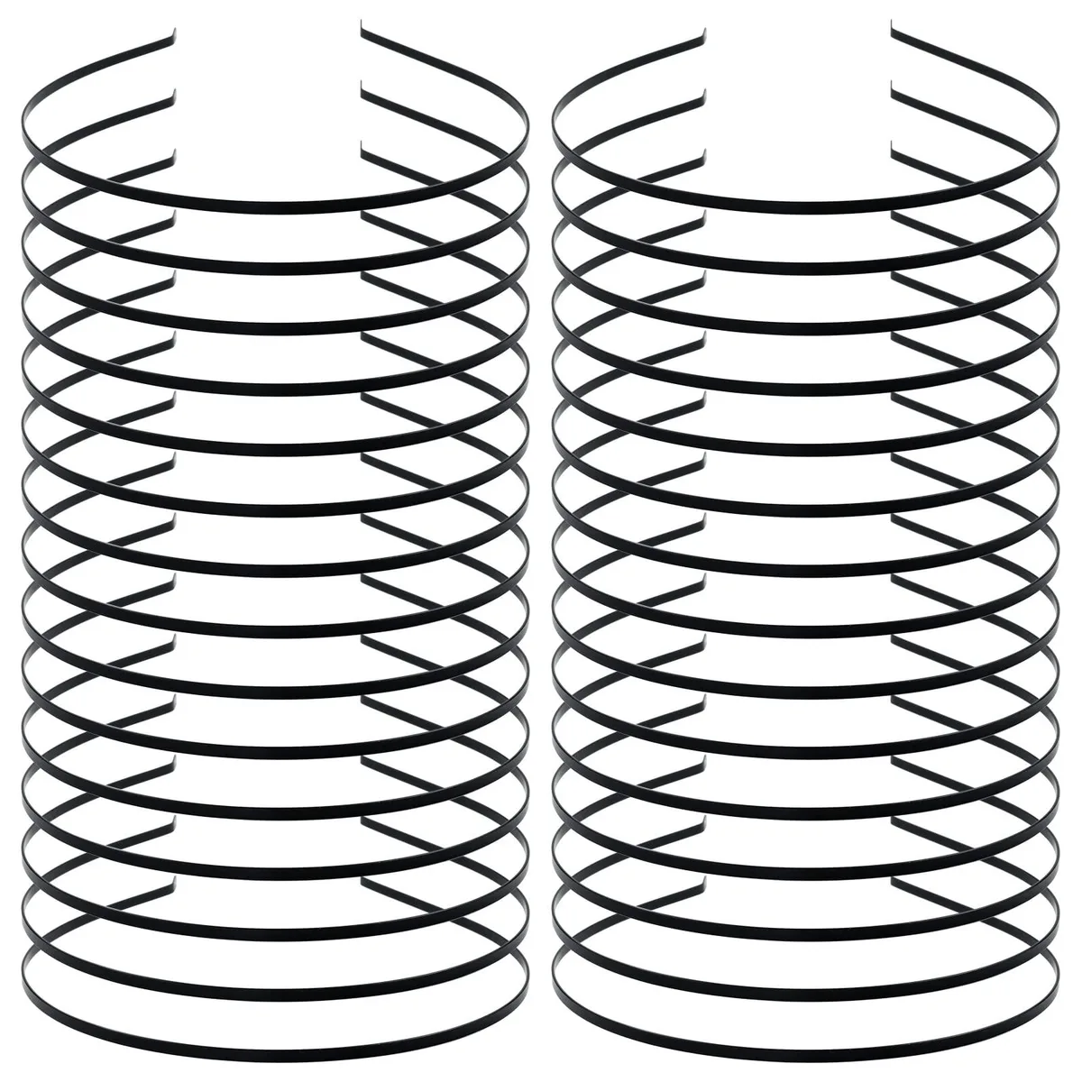  Lawie 30-Pack Thin Metal Headbands Black 0.12 in — product photo