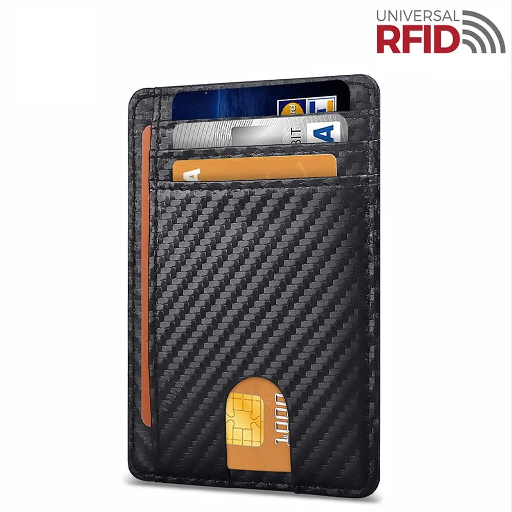 The Perfect Part The Perfect Part Slim Wallet RFID Blocking Carbon Fiber Black 8 Slots — product photo