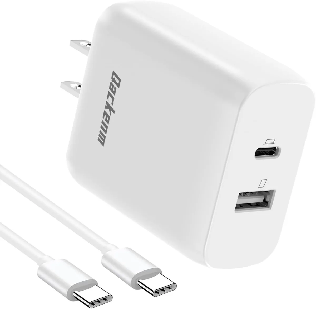 Chopmate Chopmate 65W USB C Charger 2-Port with 5ft Cable White — product photo
