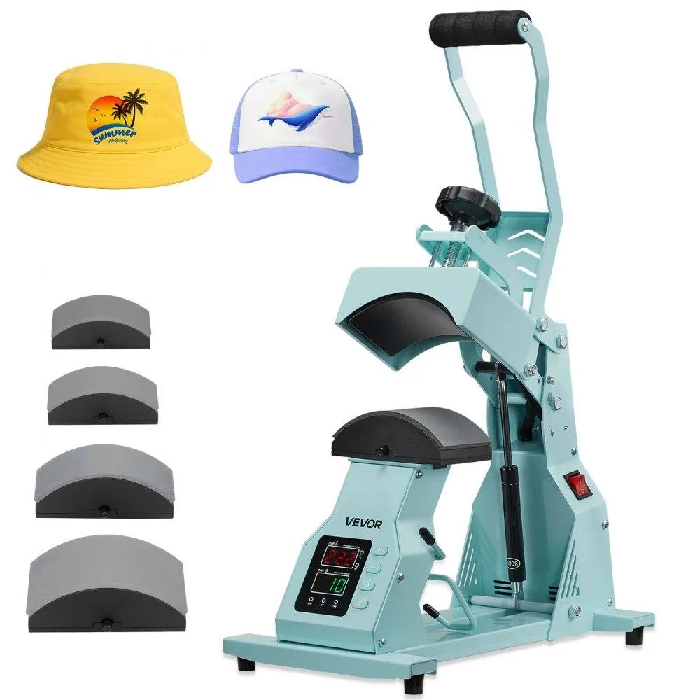 VEVOR VEVOR Hat Heat Press Machine 4 Platens Green — product photo