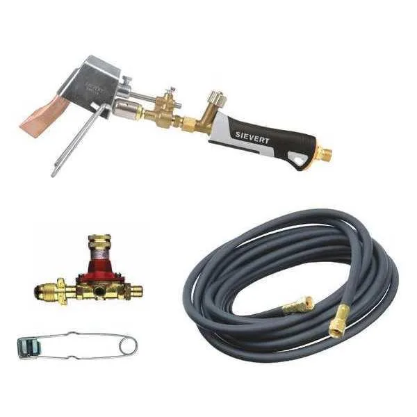 SIEVERT ESK1-10 propane soldering iron kit with hammer tip and interchangeable copper bits