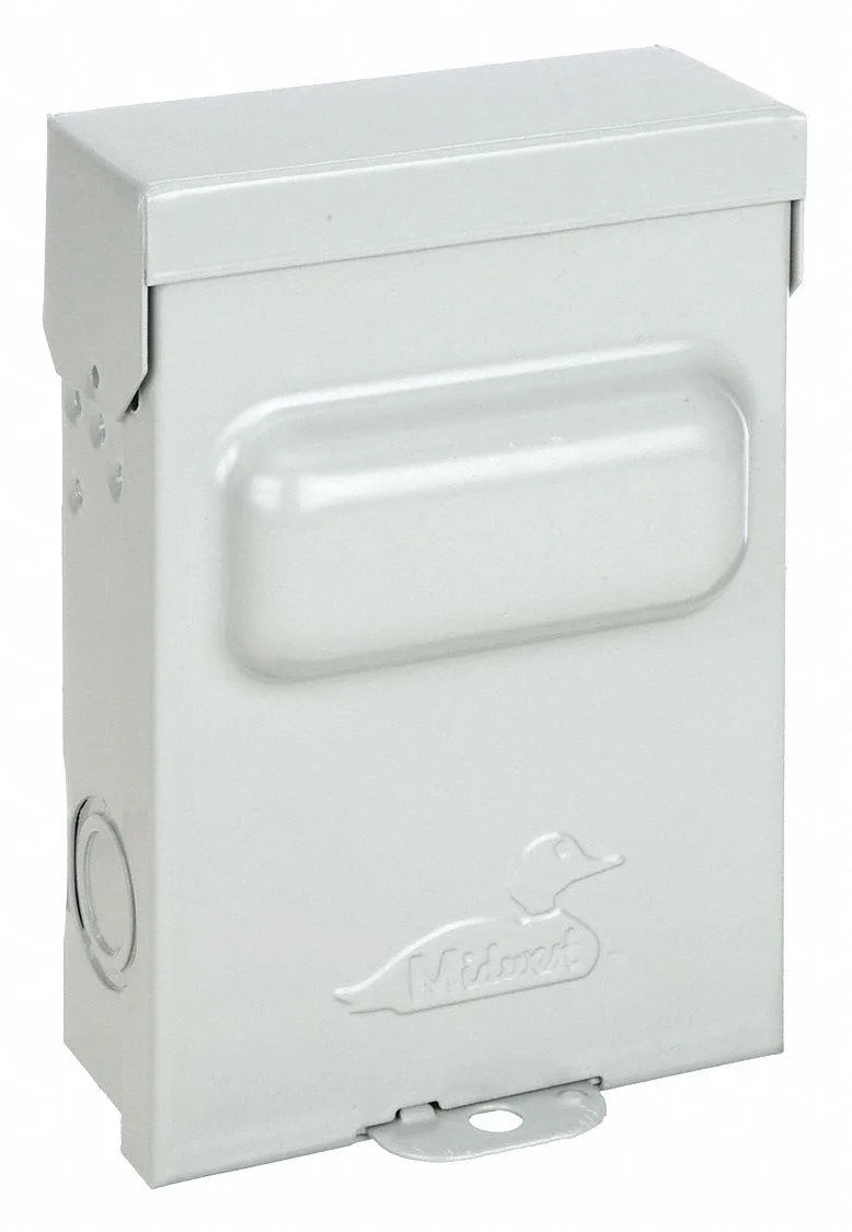 Galvanised steel pull-out AC disconnect switch