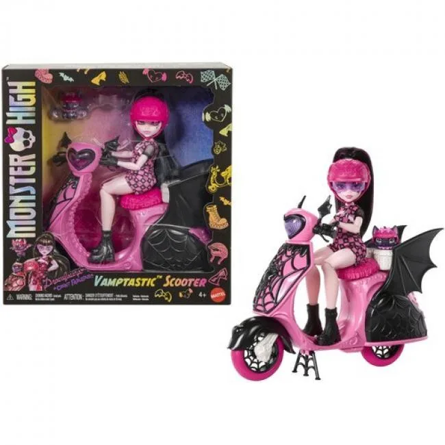 Monster High Monster High JDR61 Draculaura Vamptastic Scooter doll set — product photo