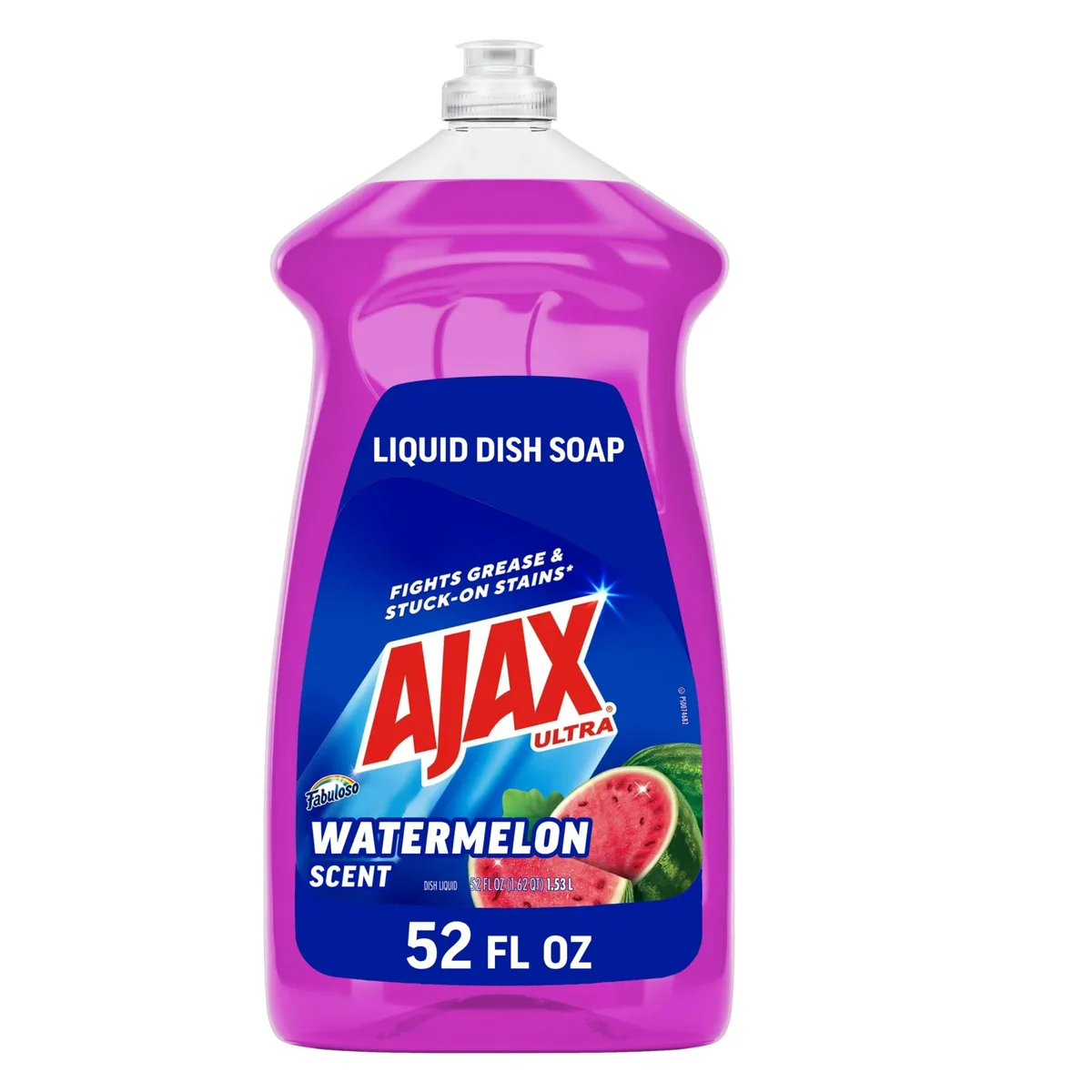 Pink 52 fl oz plastic bottle with easy-flip cap