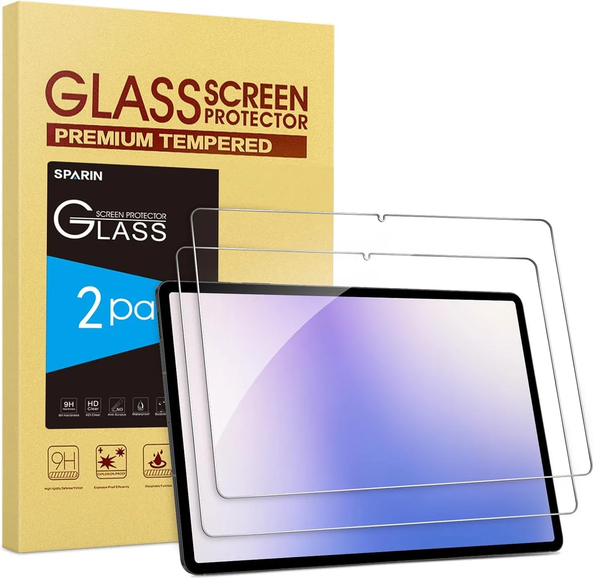 Leelbox Leelbox 2 Pack Screen Protector 12.4 Inch Tempered Glass — product photo