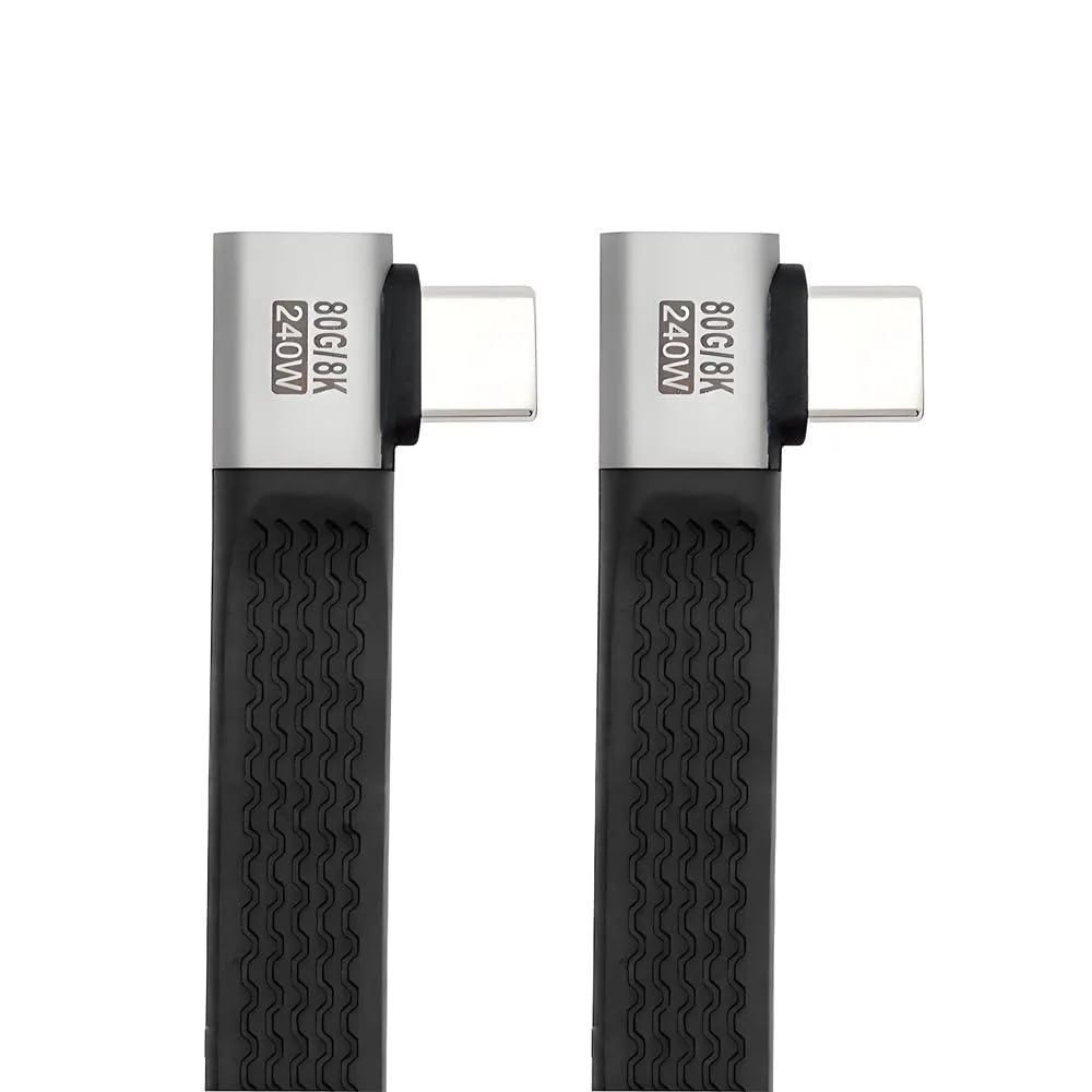 LORDWORLD LORDWORLD 13cm USB5.0 80Gbps 240W Right-Angled Cable — product photo