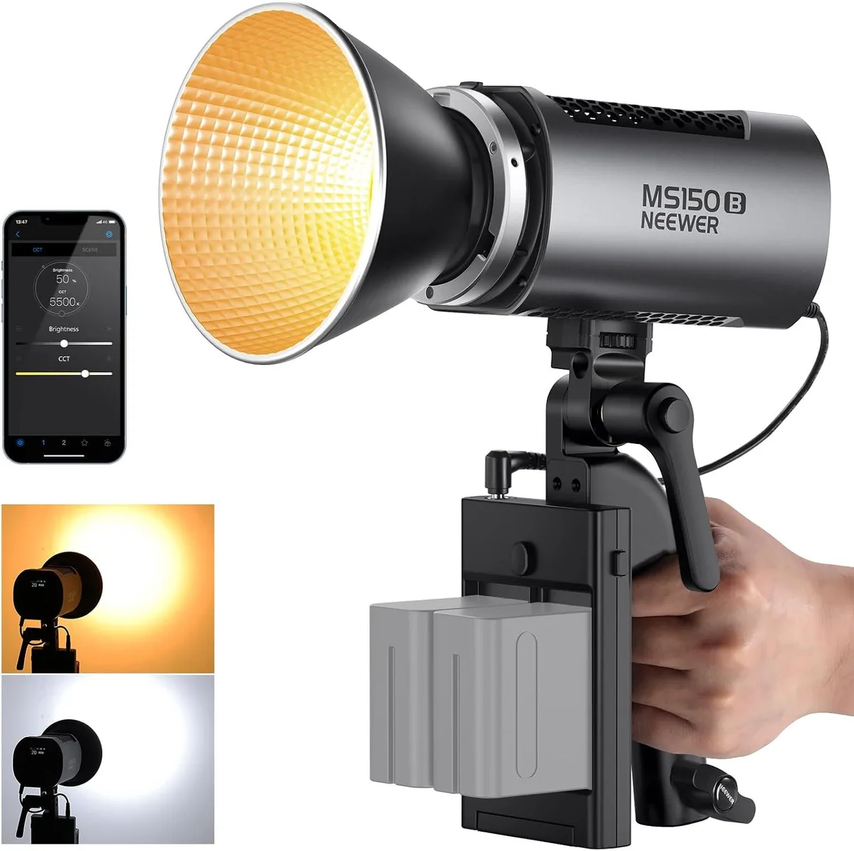 WUQ WUQ MS150B 130W Bi-Color COB Lighting — product photo