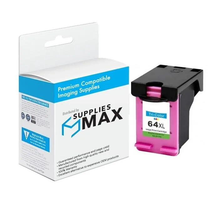 SuppliesMax SuppliesMax 64XL Color Inkjet Cartridge 415 Pages — product photo