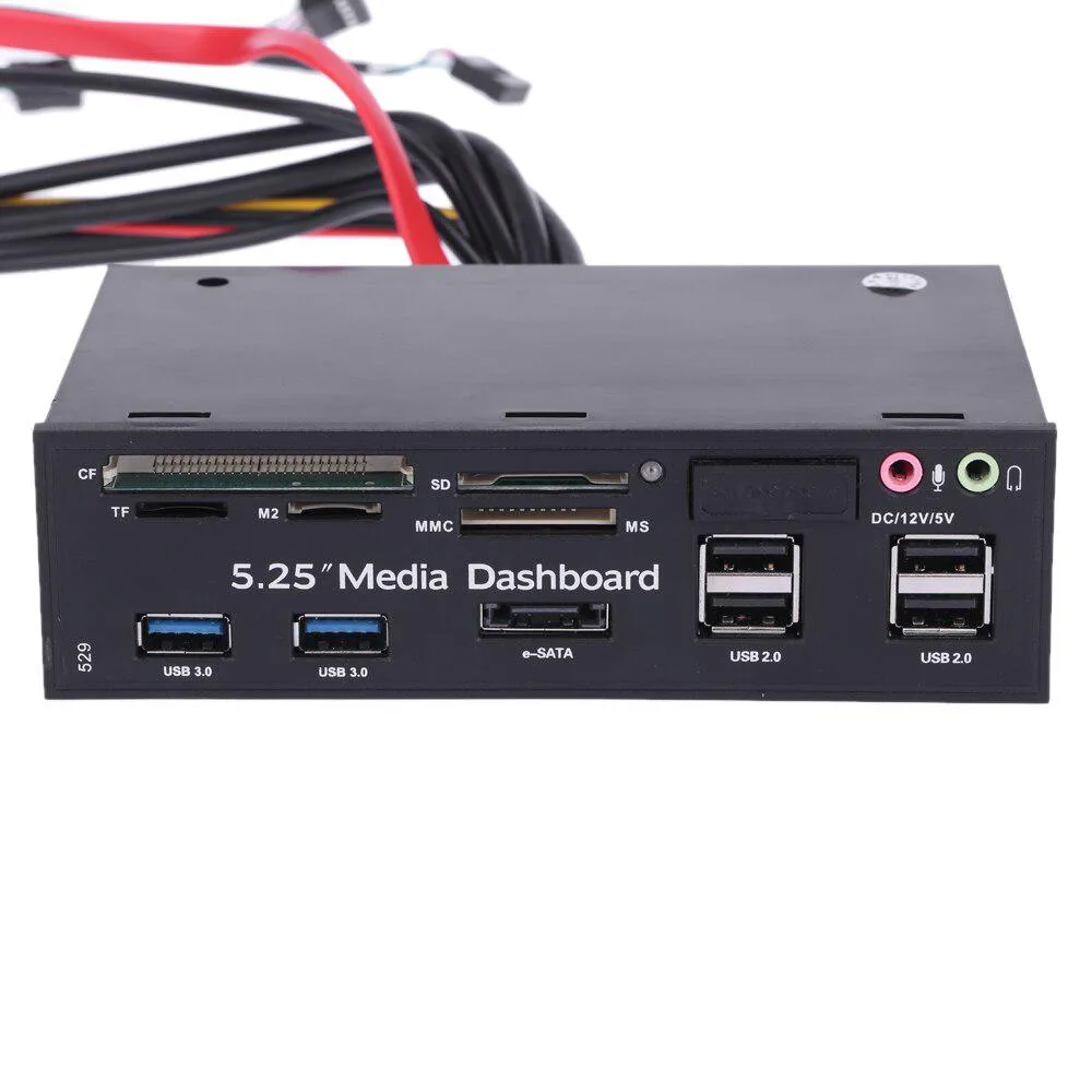 Hetai Tech Hetai Tech 5.25" 8-in-1 Card Reader USB 3.0 ESATA — product photo