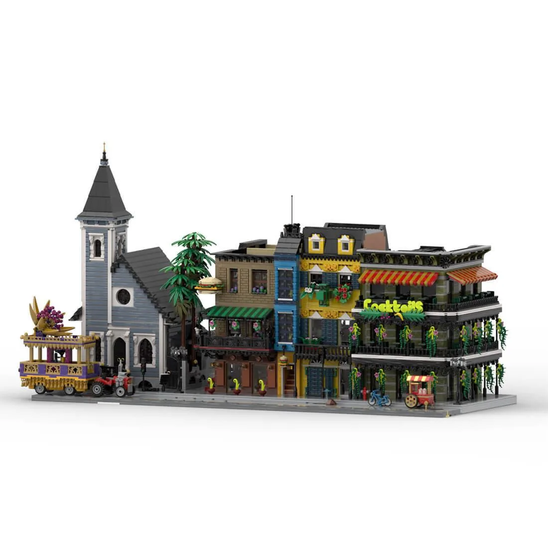 ZITIANYOUBUILD ZITIANYOUBUILD MOC-173996 French Quarter Architecture 15126PCS — product photo