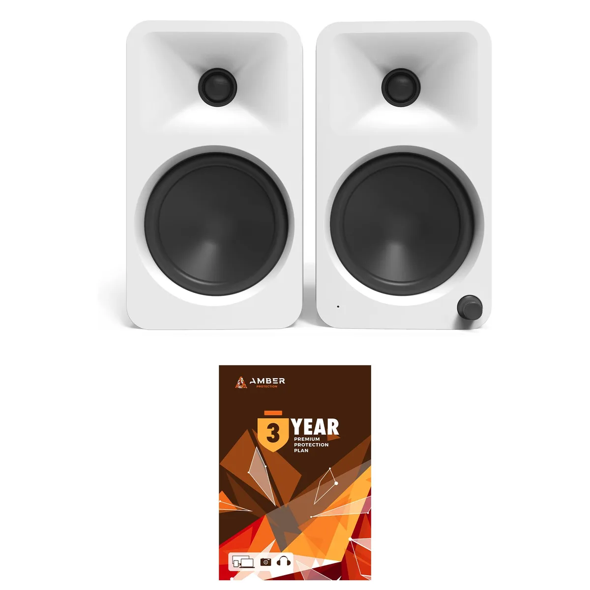 Kanto Kanto ORA4MW Matte White Bluetooth desktop speakers — product photo
