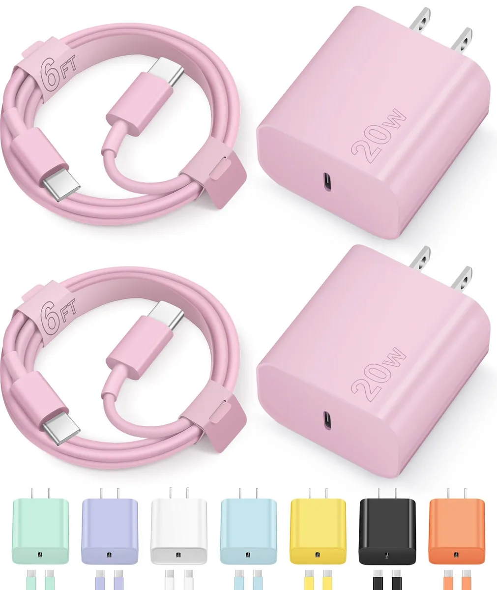  Novobit A2379 20W USB-C charger pink — product photo