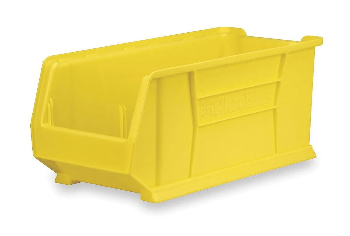 Akro-Mils Akro-Mils 30292YELLO Storage Bin Yellow 10 in H 11 in W 29 7/8 in L — product photo