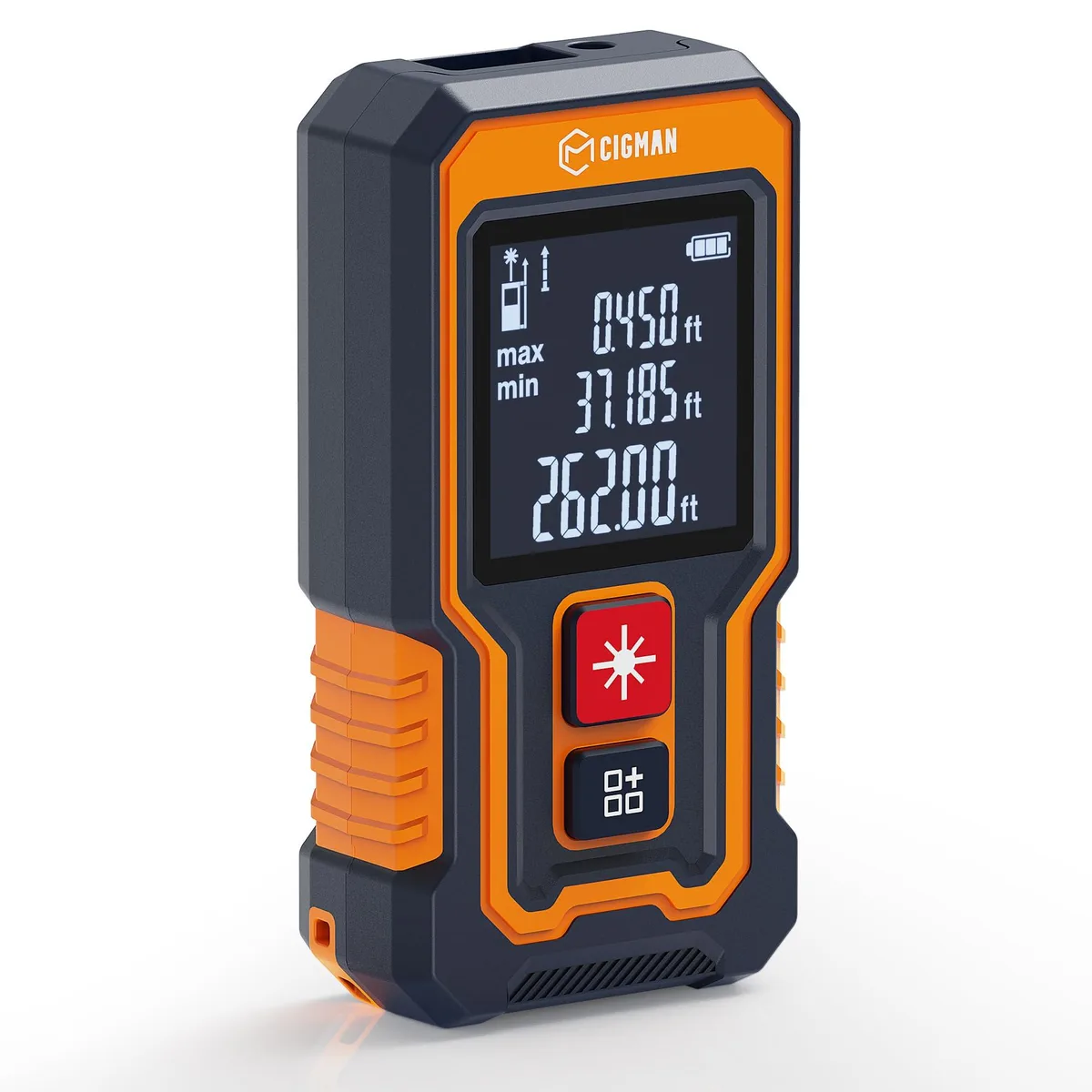  CIGMAN Mini Laser Measure 262ft Red — product photo