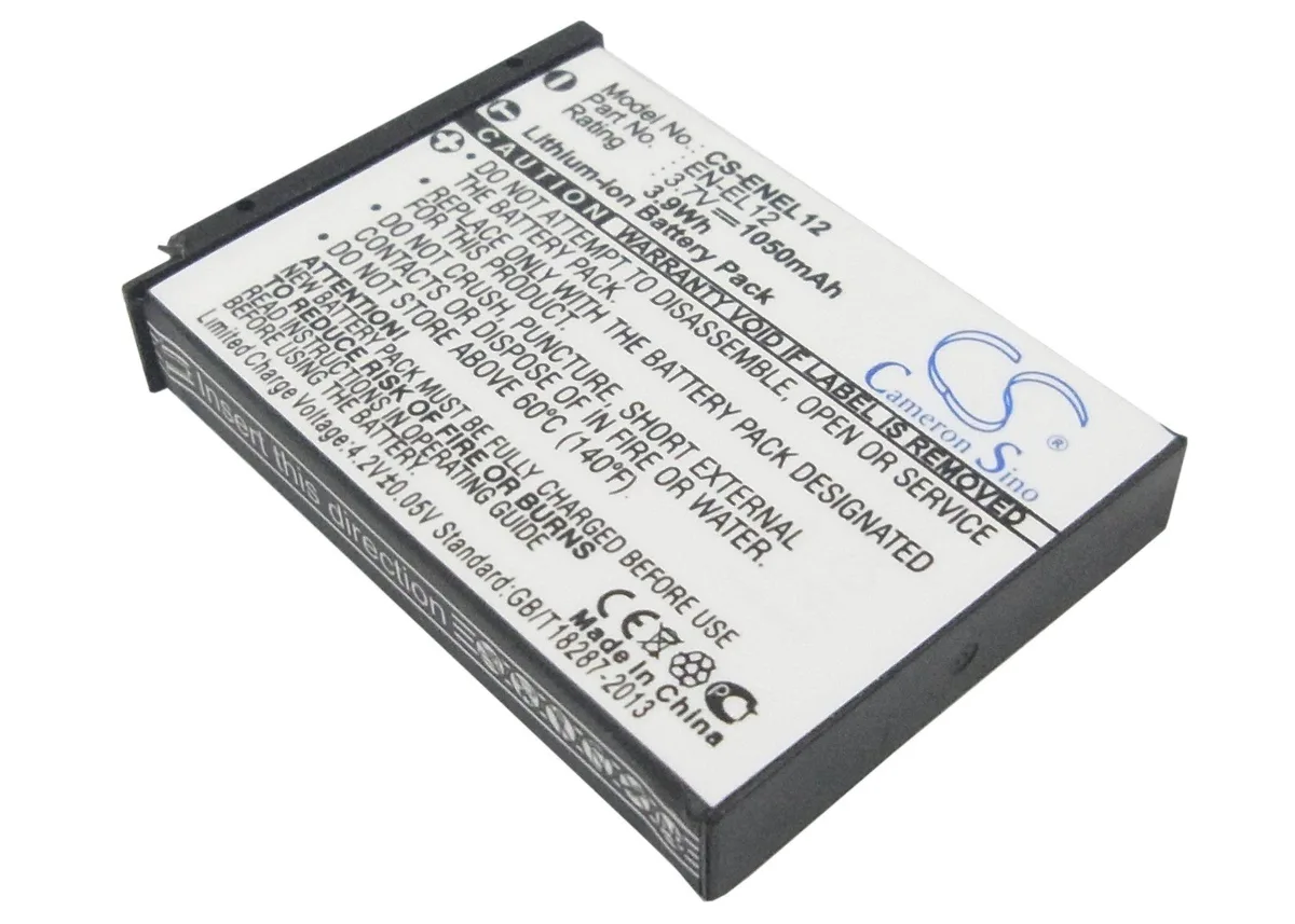  Cameron Sino EN-EL12 camera battery 1050mAh 3.89Wh — product photo