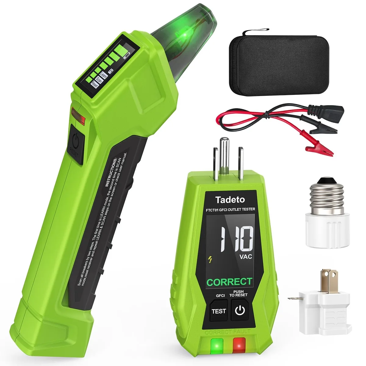 Tadeto Circuit Breaker Finder & Outlet Tester Green — product photo
