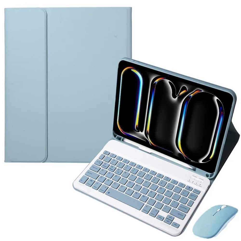 Timoom Timoom Keyboard Case with Mouse &amp; Pencil Slot for iPad Pro 11" M5 2025 Misty Blue — product photo