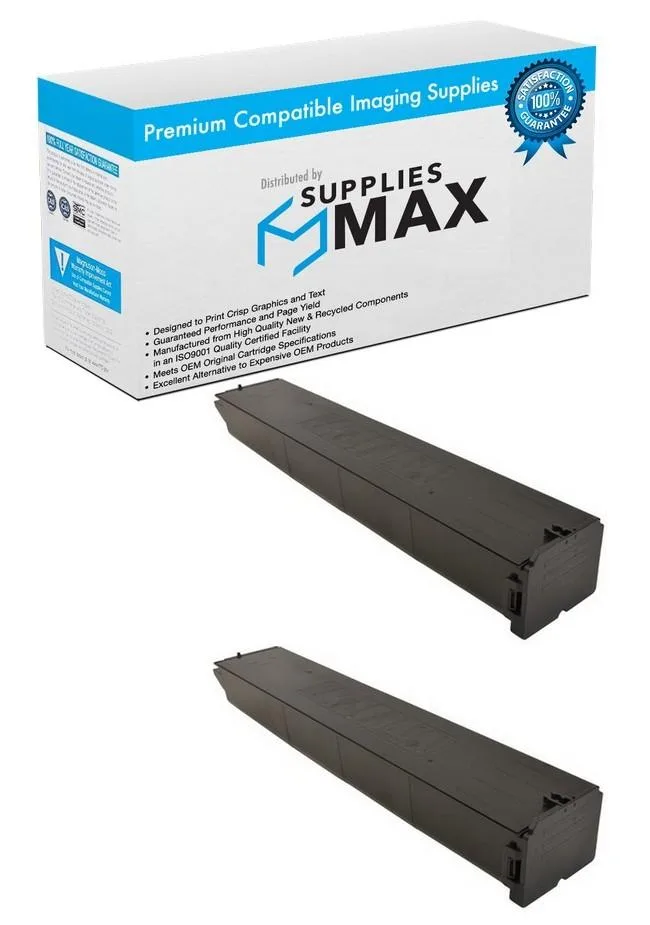 SuppliesMax SuppliesMax MX-60NTBA_2PK Black Toner Cartridge 2 Pack 40000 Pages — product photo