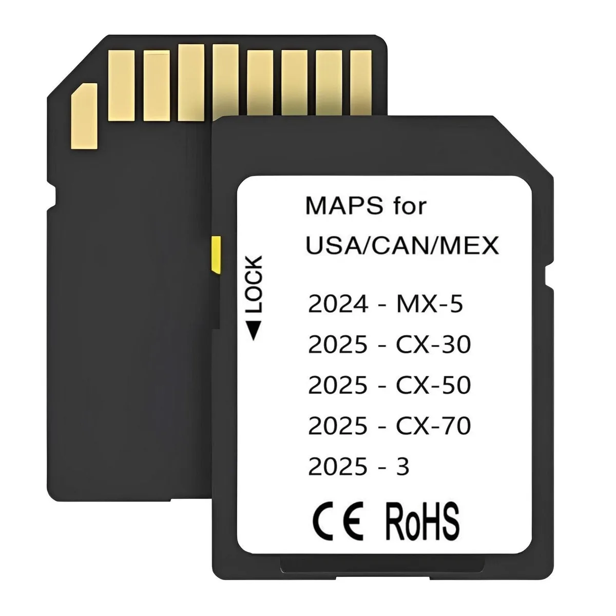 BESIGN BESIGN Navigation SD Card 2025-2026 Mazda MX-5 CX-30 CX-50 CX-70 MZD 3 2 in 1 accessory — product photo