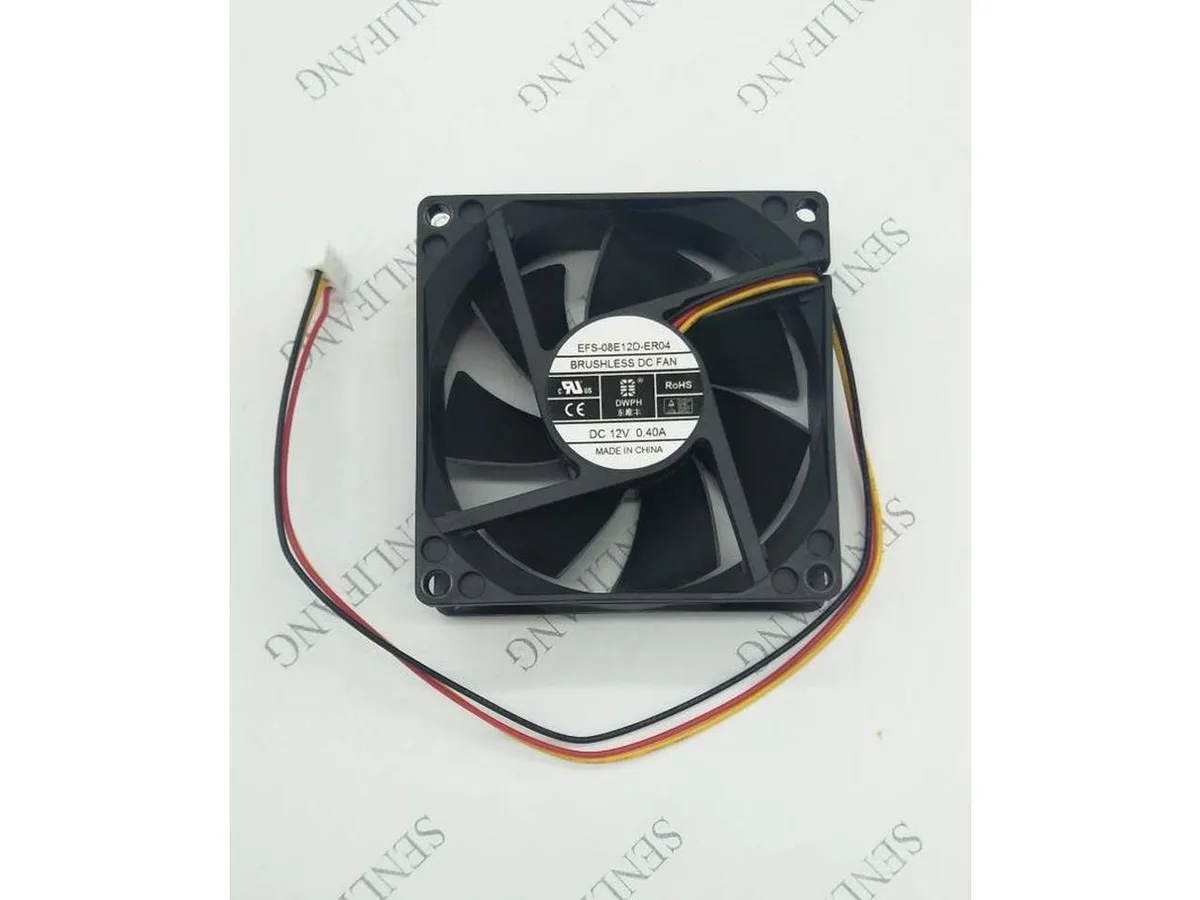 Fans Fans 80x80x25mm 12V 0.4A 3-wire case fan — product photo