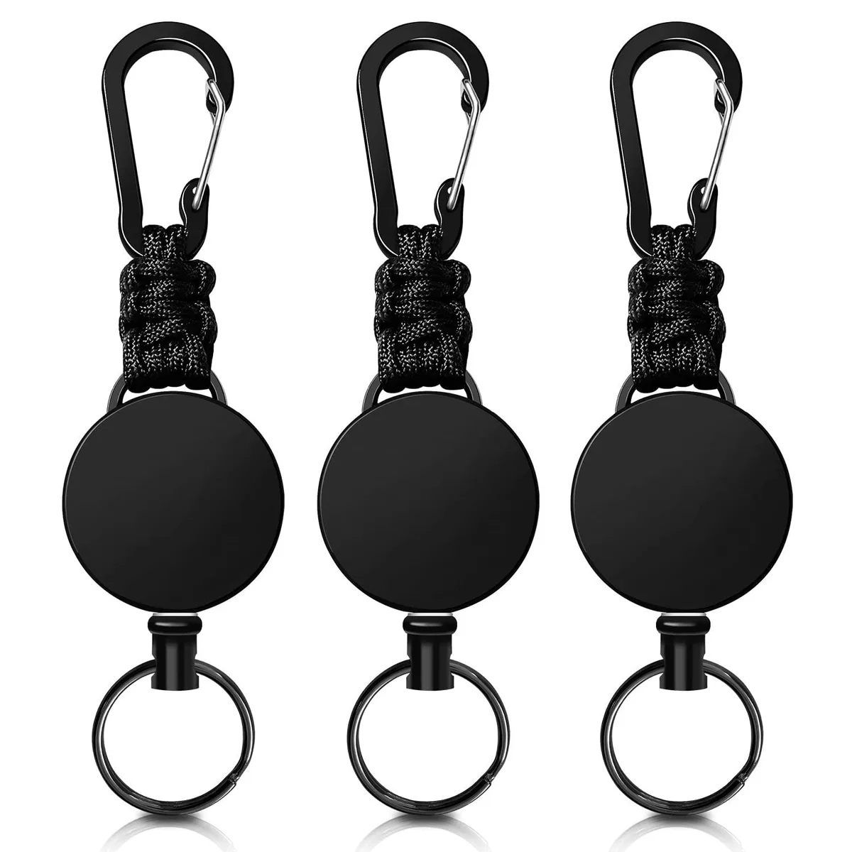  Wonwood_direct 2023007 Retractable Keyholder 3 Pack 60 cm Steel Cord — product photo