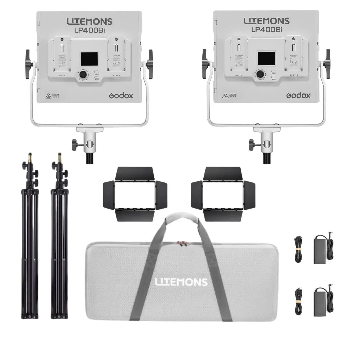 Godox Photo Equipment Co. Ltd Godox Litemons LP400Bi 36W Bi-Color LED 2-Light Panel Kit studio — product photo
