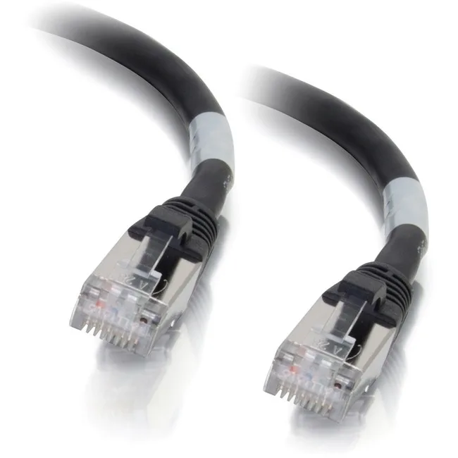 Cables To Go Cables To Go 706 Cat6a shielded network ethernet cable 1 ft black — product photo