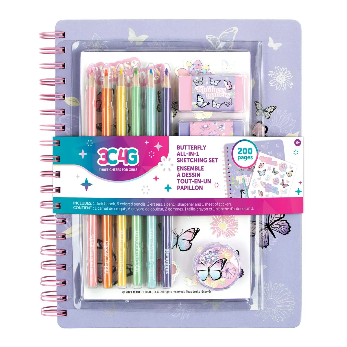Make It Real Make It Real 3C4G Butterfly All-in-1 Sketchbook Set 12025 — product photo