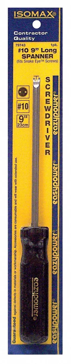 Eazypower Corp Eazypower Corp 79743 Tamper Resistant Spanner Screwdriver #10 Round hand screwdriver — product photo