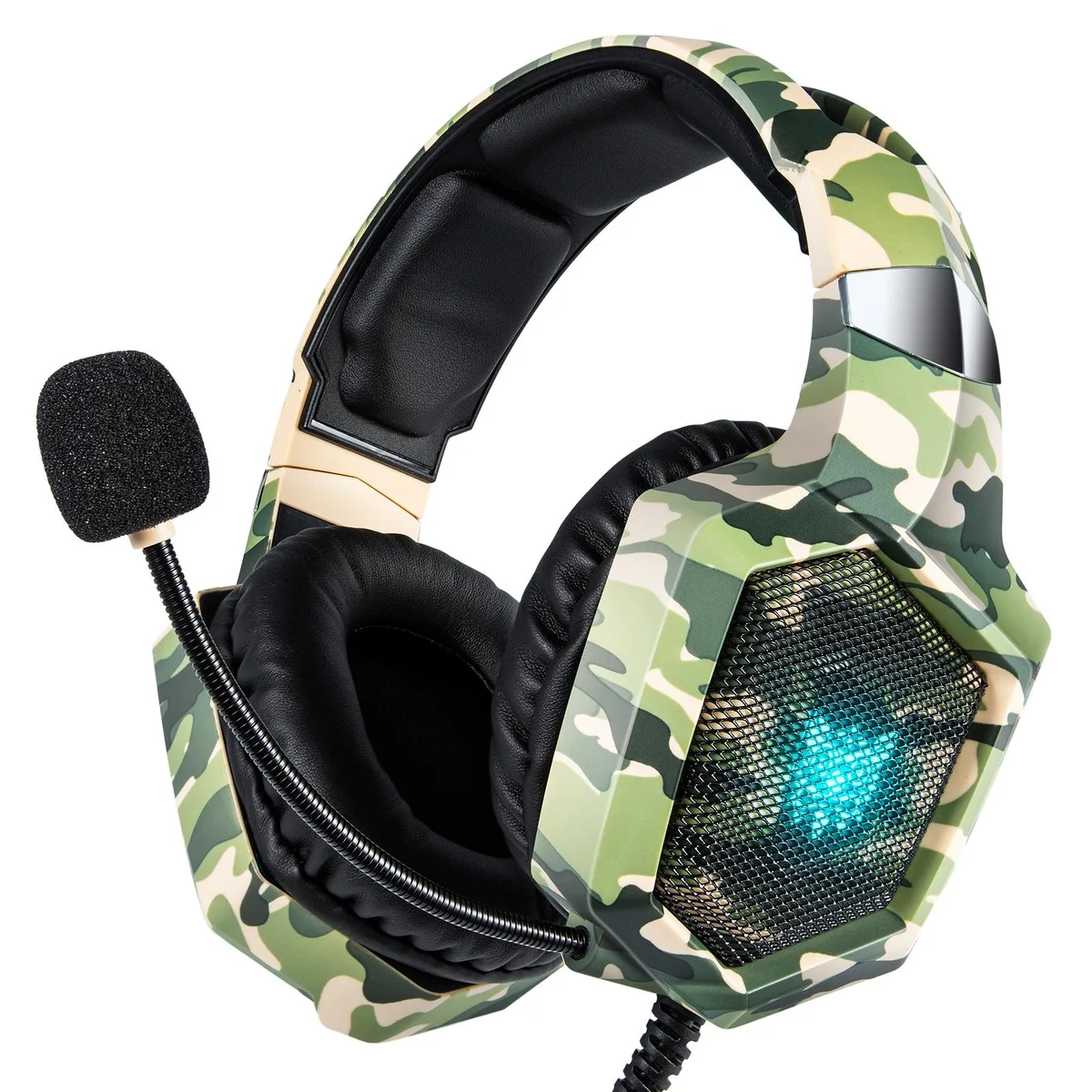 Ruixi Ruixi K8 MG 7.1 RGB wired gaming headset 50mm Green — product photo