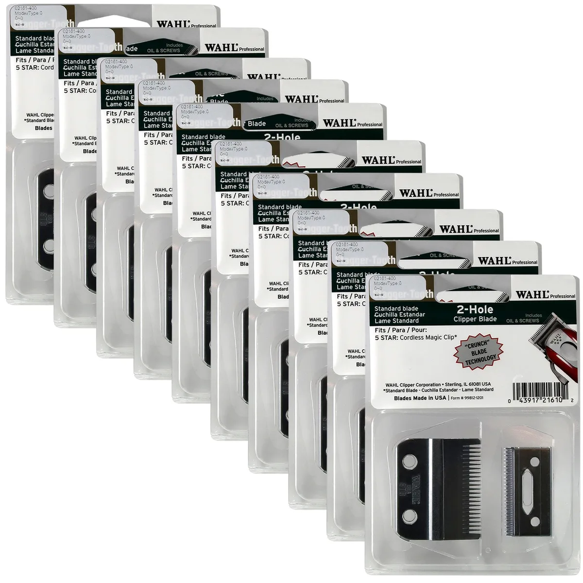 Wahl Wahl Stagger-Tooth Blending Clipper Blade #2161 10-pack — product photo