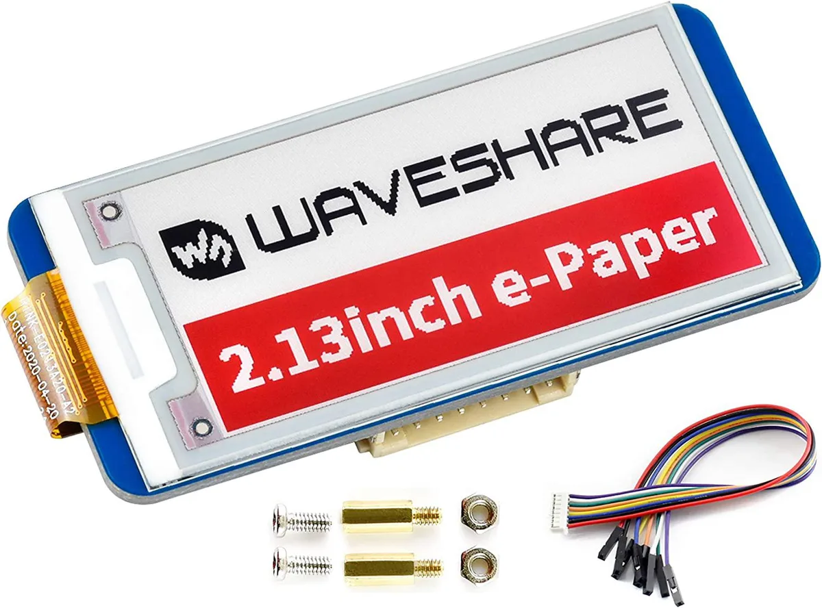 WaveShare WaveShare 2.13inch E-Ink Display HAT 212x104 Three-Color SPI — product photo