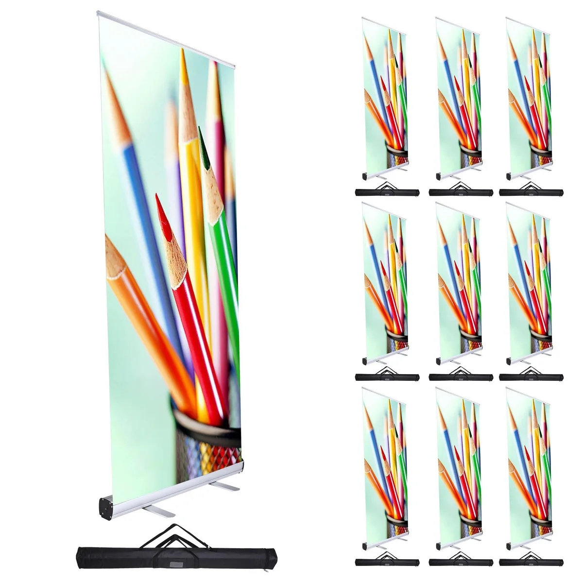Yescom USA, Inc. Yescom USA, Inc. 35BNS001-3379-10 10pcs 33x79 Retractable Banner Stand supply — product photo