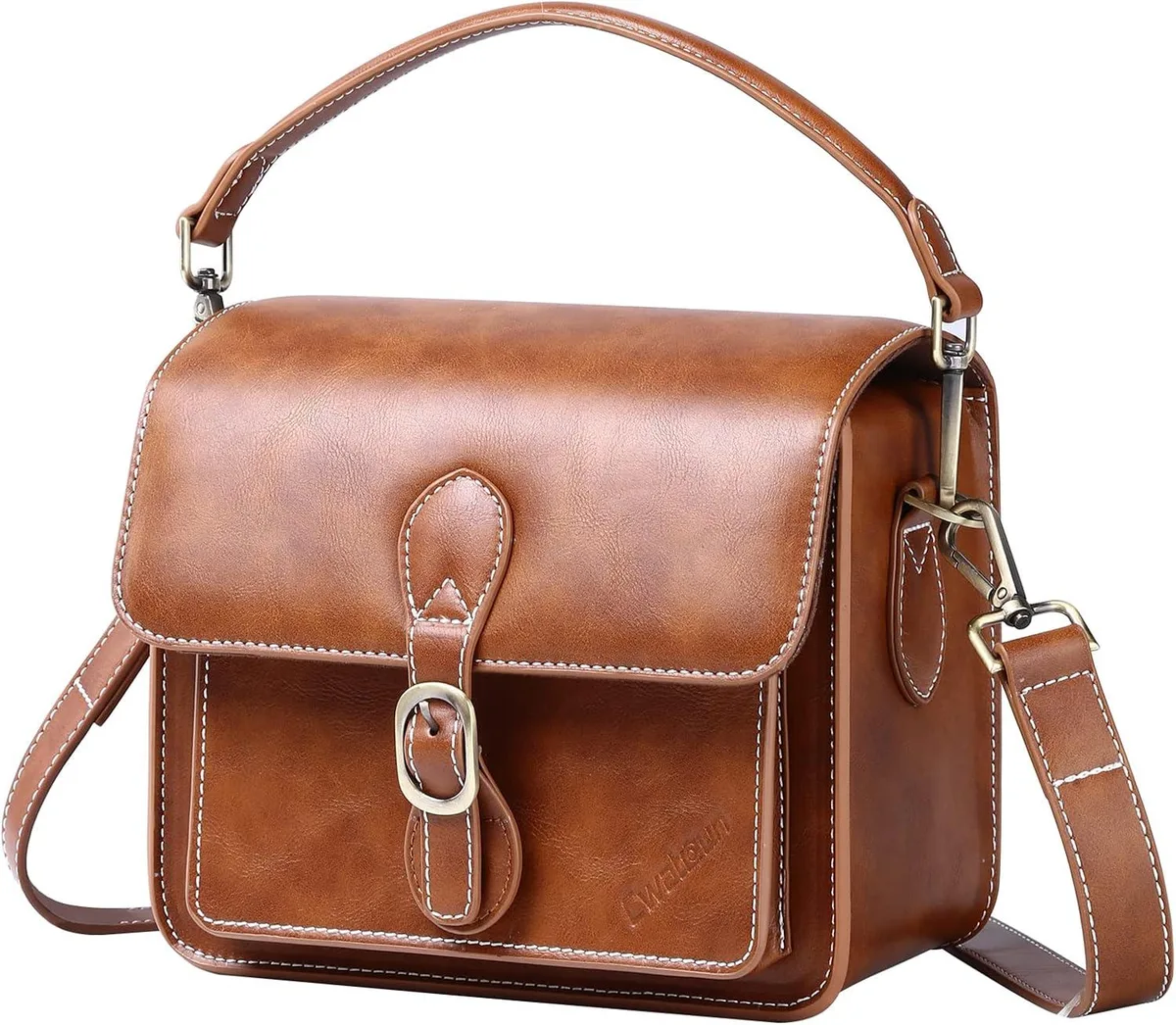 PISKEKAT PISKEKAT Security Camera Shoulder Bag Brown Small — product photo