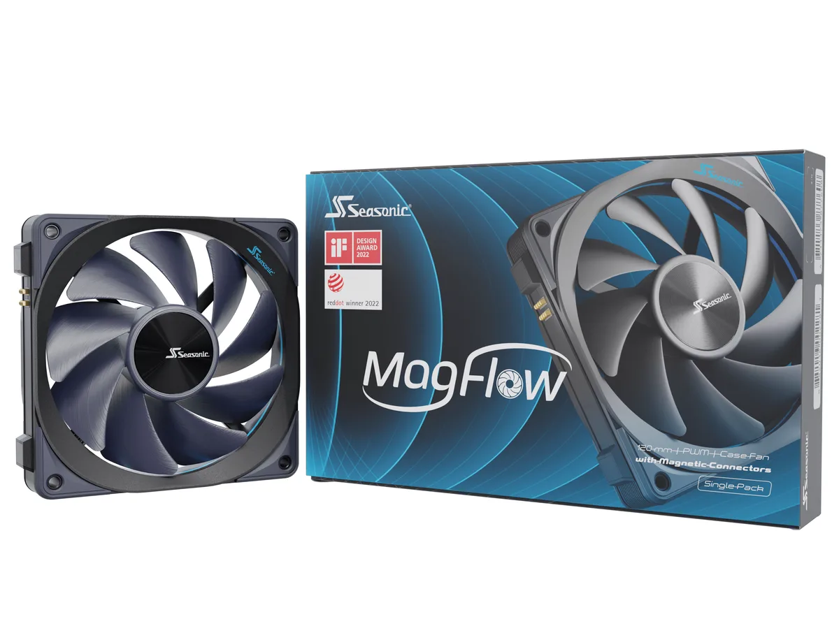Seasonic Seasonic MagFlow 1-Fan Kit 120mm 27mm case fan — product photo