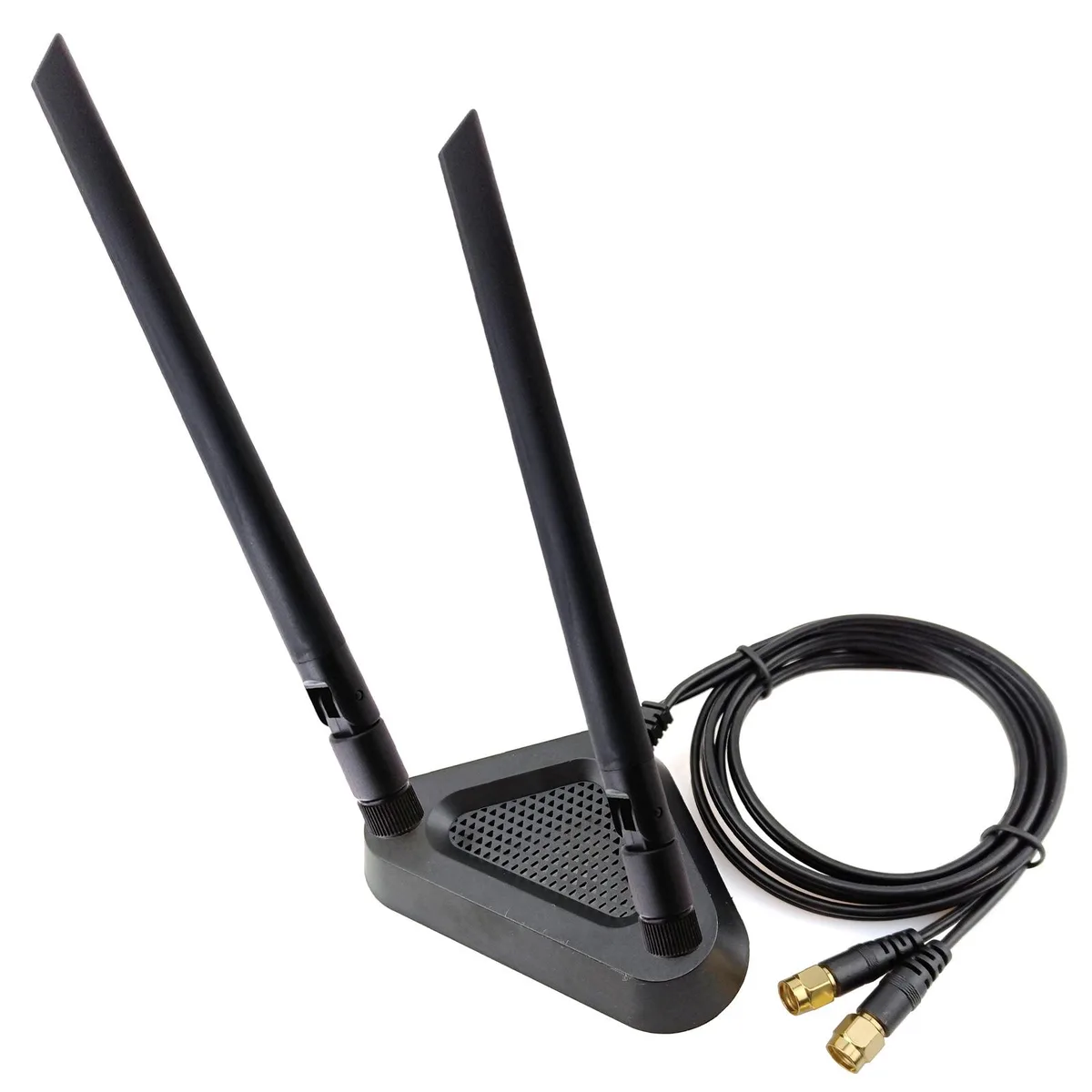 QAREQU QAREQU Dual Band 6dBi WiFi Antenna Kit Magnetic Stand RP-SMA 110cm Cable — product photo
