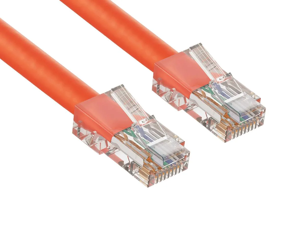 Cable Leader Cable Leader Cat5e Non-Booted Ethernet Cable 10ft Orange 24AWG — product photo