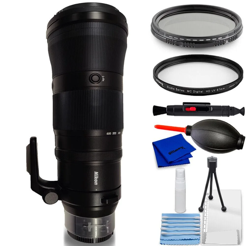 Nikon Global Nikon NIKKOR Z 180-600mm f/5.6-6.3 VR Lens 20117 Accessory Bundle camera lens — product photo