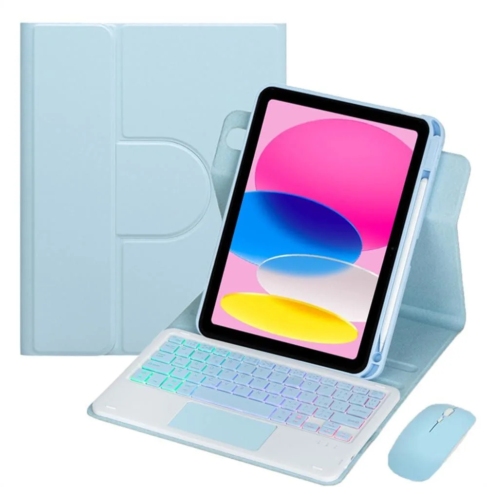 Timoom Timoom Keyboard Case Trackpad 360 Rotating 11 iPad A16 2025 Sky Blue — product photo